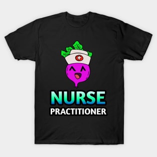 Nurse Practitioner - Kawaii Beets - Cute Veggies - Graphic Vector Clipart T-Shirt
